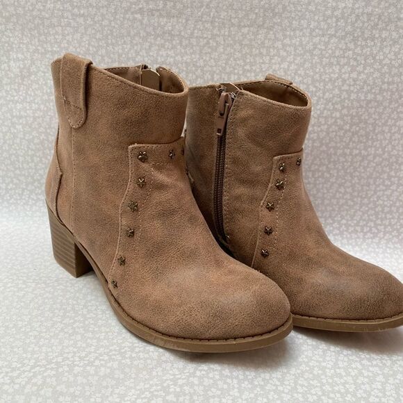 MIA KIDS Girls Kay Star Detailed Ankle Boots - Picture 1 of 8
